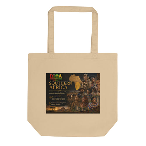 African Heritage Eco Tote Bag — Southern Africa design in pan-African colors