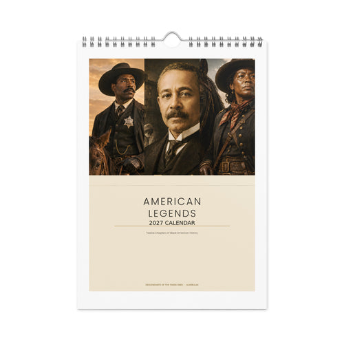 American Legends 2027 wall calendar — front cover featuring Bass Reeves and fellow American legends